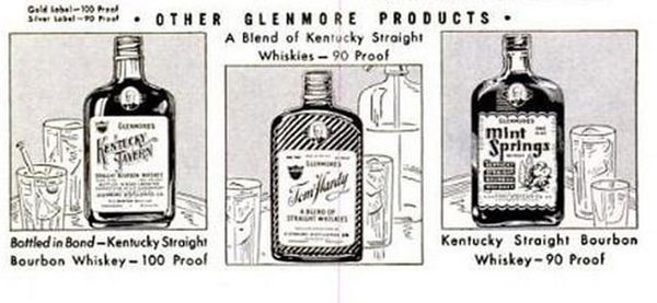 Glenmore Kentucky Straight Bourbon Advertisement